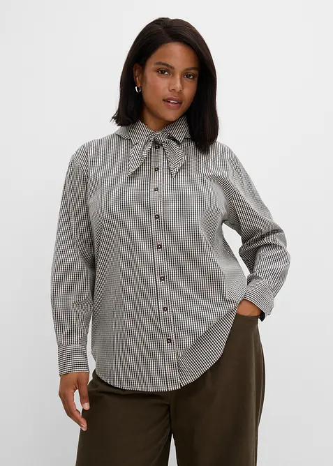 Blus med avtagbar sjaldetalj, bonprix
