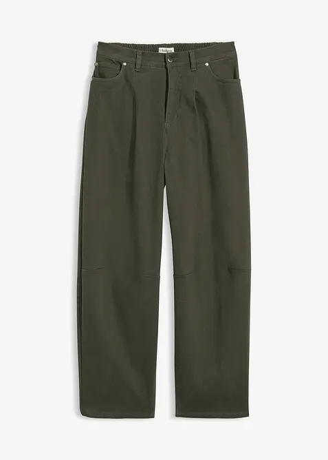 Twillbyxa i barrelmodell med bekv&auml;m midja, bonprix