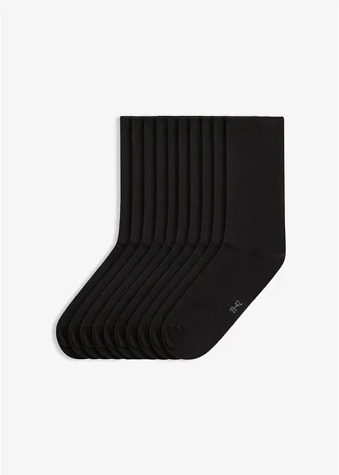 Strumpor med mudd som inte kl&auml;mmer (10-pack), bonprix