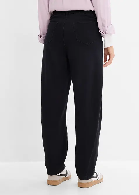 Barrelbyxa i twill av bomullsmix, bonprix