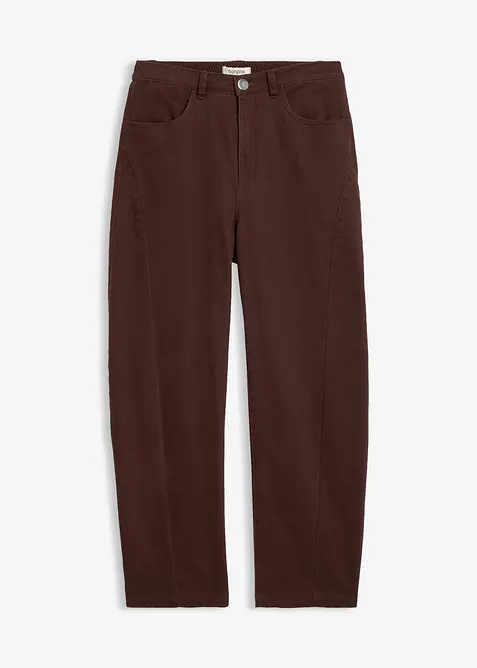 Barrelbyxa i twill av bomullsmix, bonprix