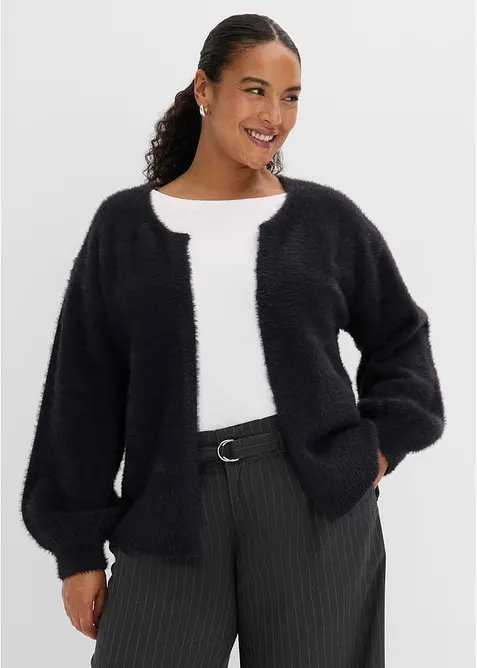 Grovstickad cardigan, bonprix