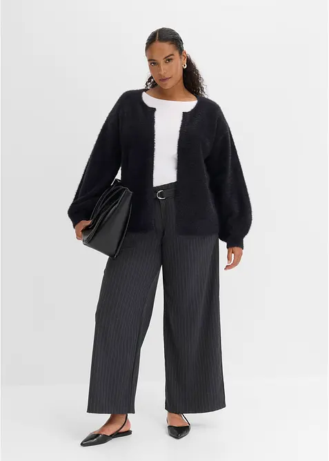 Grovstickad cardigan, bonprix