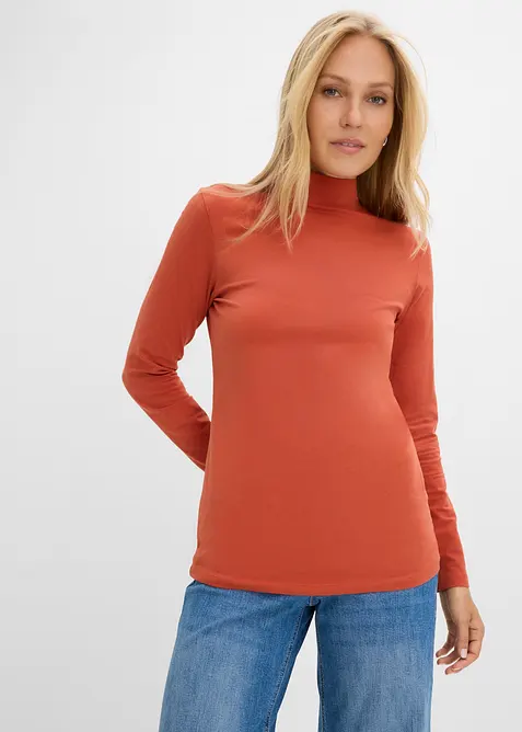 L&aring;ng&auml;rmad topp i figurn&auml;ra modell, bonprix
