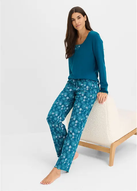 Pyjamas i ekologisk bomull, bonprix