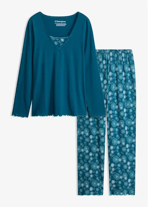 Pyjamas i ekologisk bomull, bonprix