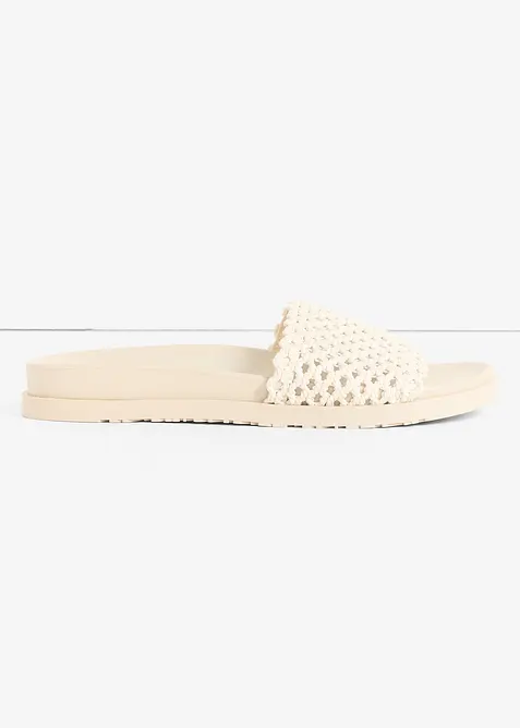 Toffla med virkad look, bonprix