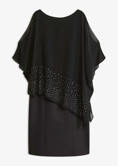 Fodralkl&auml;nning med glitterstenar, premium, bonprix