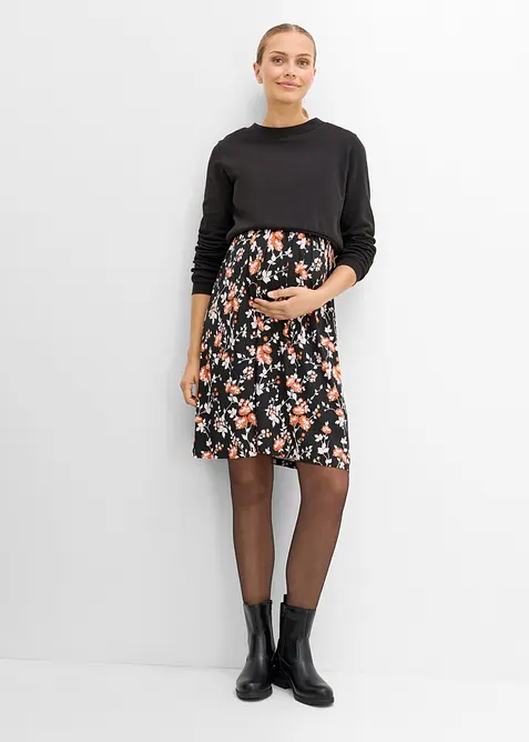 Mamma-/amningskl&auml;nning med sweatshirt (set i 2 delar), bonprix