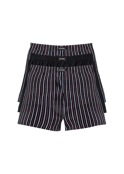 Lediga jerseyboxershorts i bomull (3-pack), bonprix
