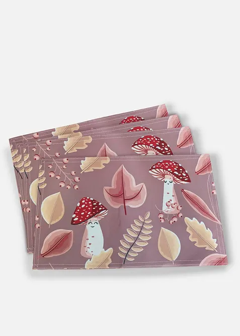 Bordstablett med h&ouml;stmotiv (4-pack), bonprix