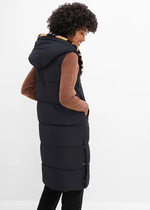 Quiltad v&auml;st med teddyfleece, bonprix