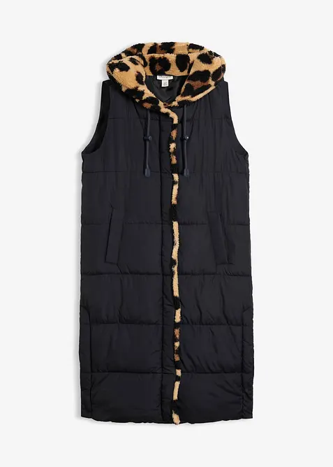 Quiltad v&auml;st med teddyfleece, bonprix