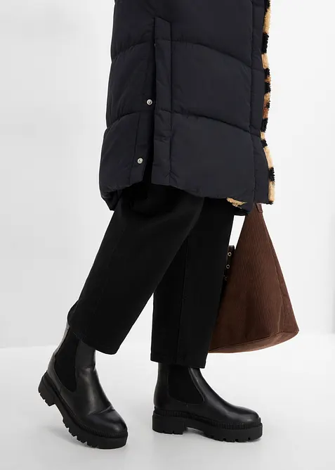 Quiltad v&auml;st med teddyfleece, bonprix
