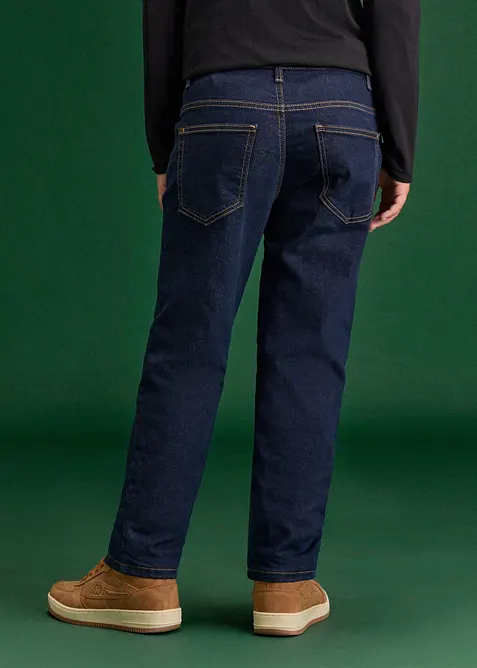 Jerseyfodrade jeans, Regular Fit, Straight, bonprix