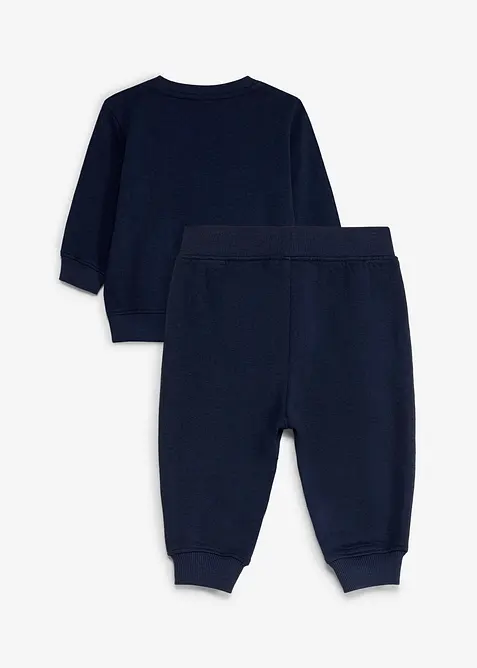 Sweatshirt och byxa med ekologisk bomull (2 delar), bonprix