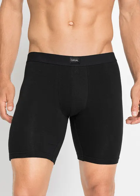 L&aring;nga boxershorts med bomull (2-pack), bonprix