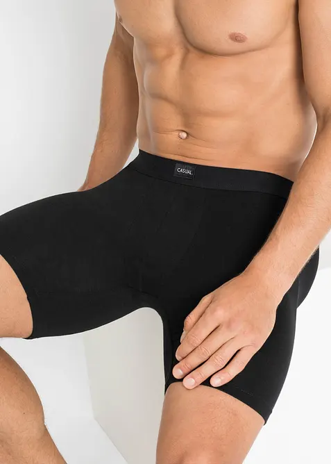 L&aring;nga boxershorts med bomull (2-pack), bonprix
