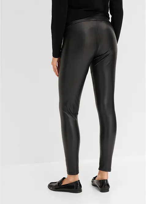 Fodrade leggings i skinnimitation, bonprix