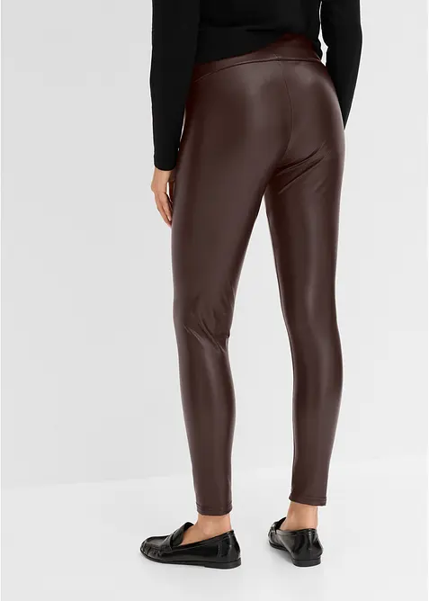 Fodrade leggings i skinnimitation, bonprix