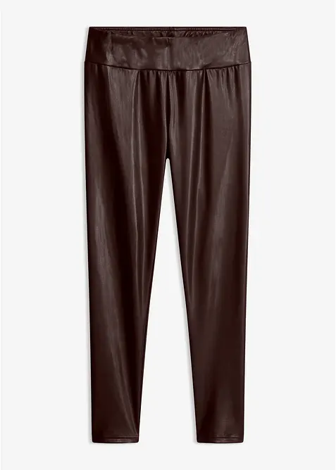 Fodrade leggings i skinnimitation, bonprix