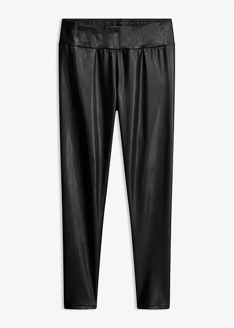 Fodrade leggings i skinnimitation, bonprix