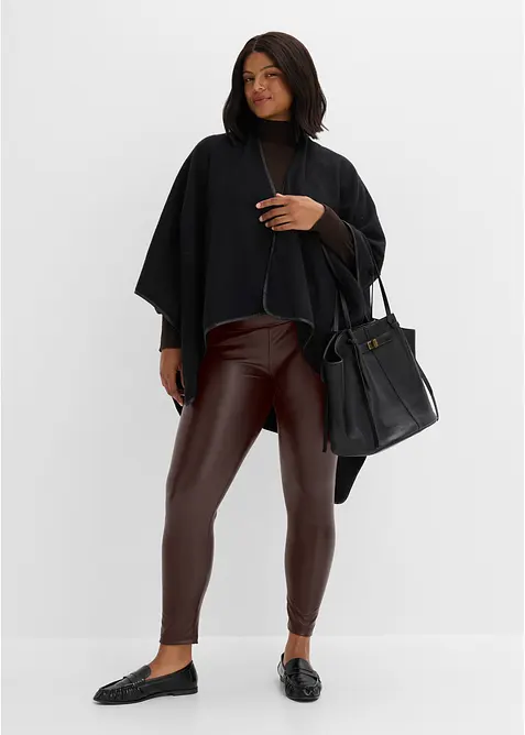 Fodrade leggings i skinnimitation, bonprix