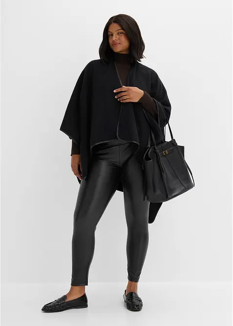 Fodrade leggings i skinnimitation, bonprix