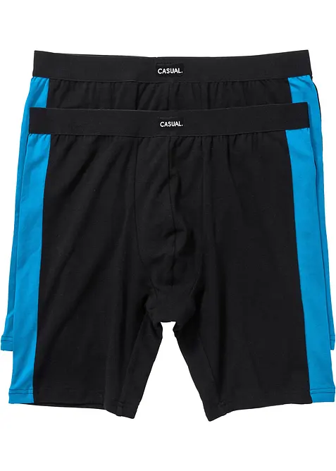 L&aring;nga boxershorts med bomull (2-pack), bonprix