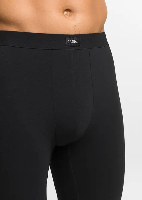 L&aring;nga boxershorts med bomull (2-pack), bonprix