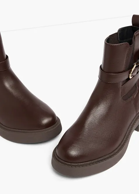 Chelseaboots med sp&auml;nne, bonprix