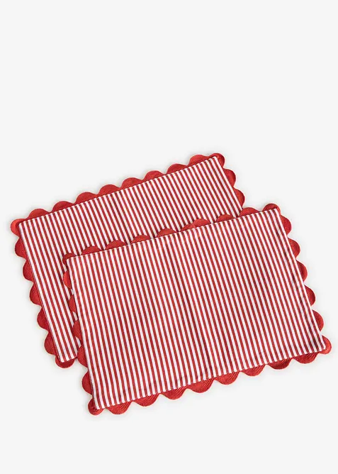 Bordstablett i v&auml;vt material av ekologisk bomull (2-pack), bonprix