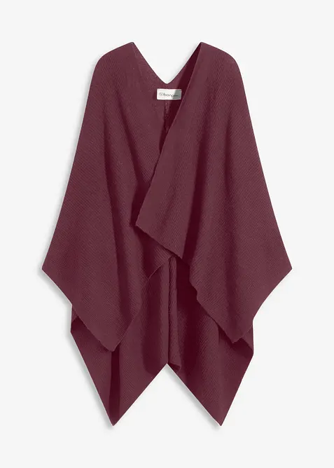Poncho i mjukt material, bonprix
