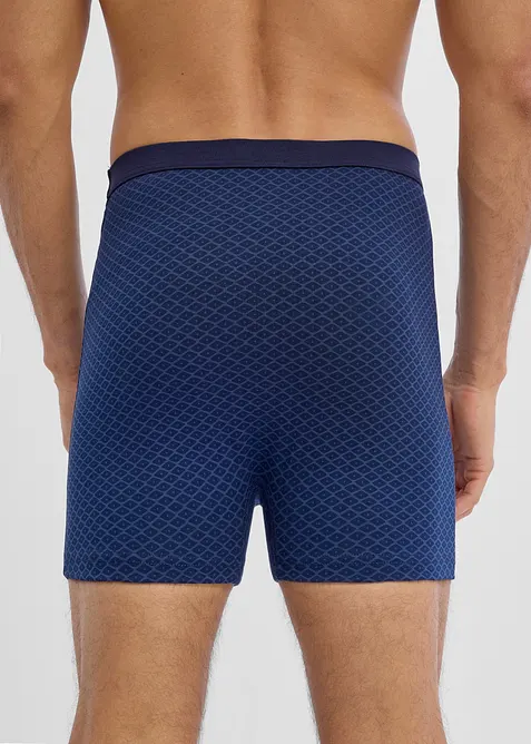 Boxerkalsong, tajt, medell&aring;ng, h&ouml;g midja, med mjuk bomull (3-pack), bonprix