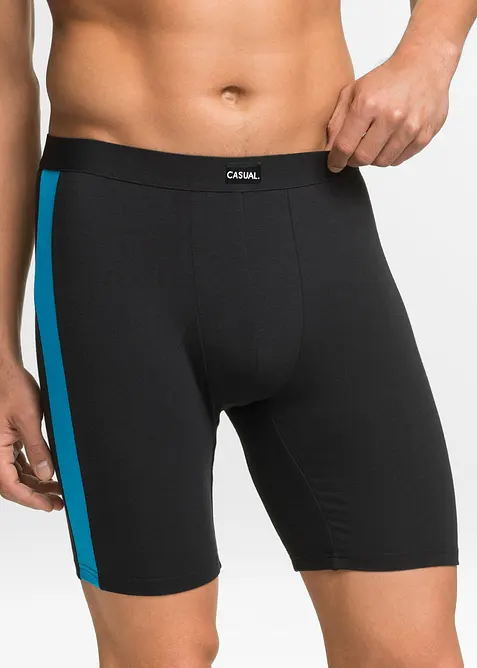 L&aring;nga boxershorts med bomull (2-pack), bonprix