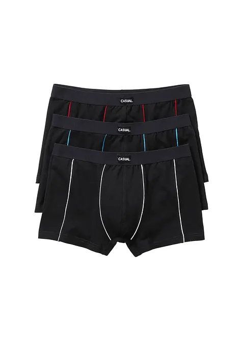 Boxerkalsong med bomull (3-pack) tajt, bonprix