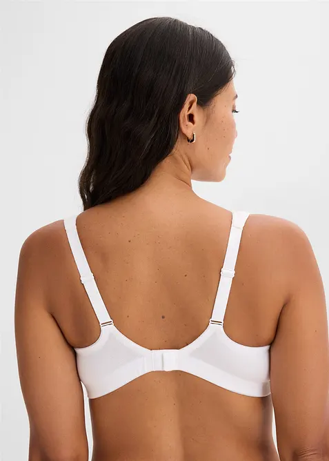 BH utan bygel, med ekologisk bomull (2-pack), bonprix