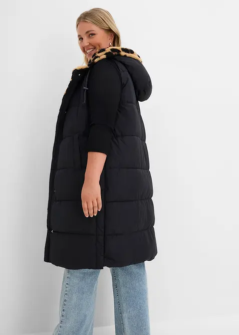 Quiltad v&auml;st med teddyfleece, bonprix