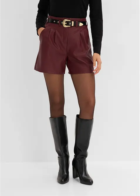 Shorts i skinnimitation med sk&auml;rp, bonprix