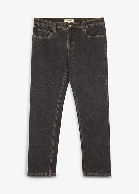 Classic Fit Jeans med mjukt flanellfoder, Straight, bonprix
