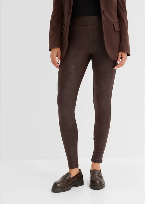 Fodrade leggings med ytskikt, bonprix