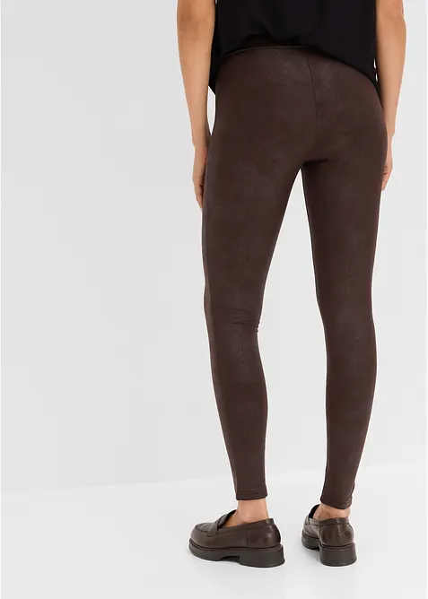 Fodrade leggings med ytskikt, bonprix