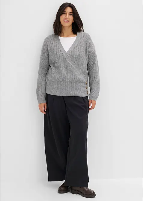Oversizetr&ouml;ja med omlottlook, bonprix