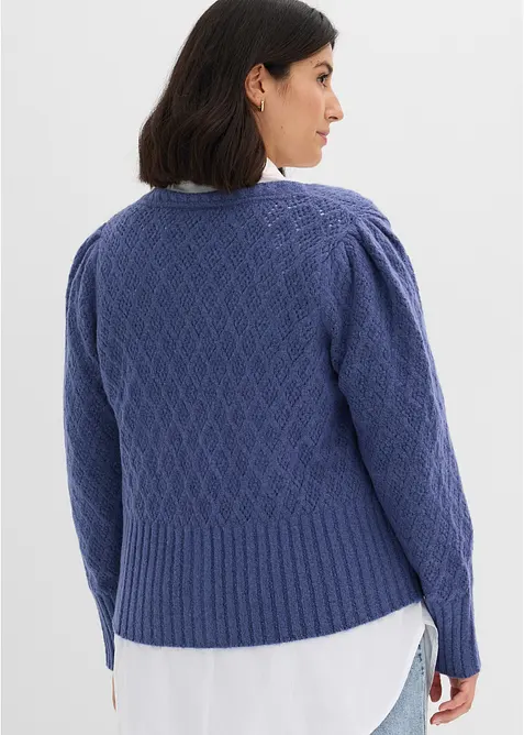 Finstickad cardigan, bonprix