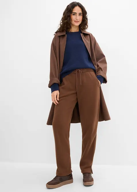 Fleecebyxa i dra p&aring;-modell, bonprix