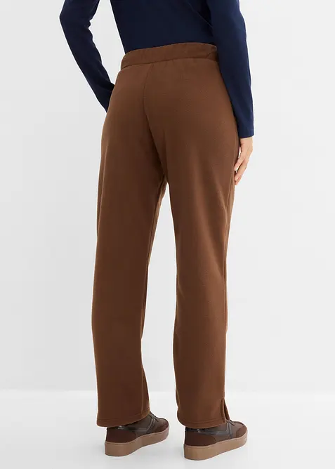 Fleecebyxa i dra p&aring;-modell, bonprix