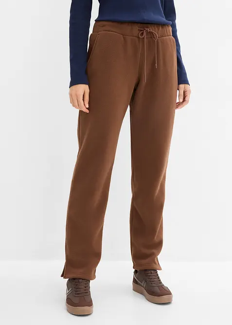Fleecebyxa i dra p&aring;-modell, bonprix