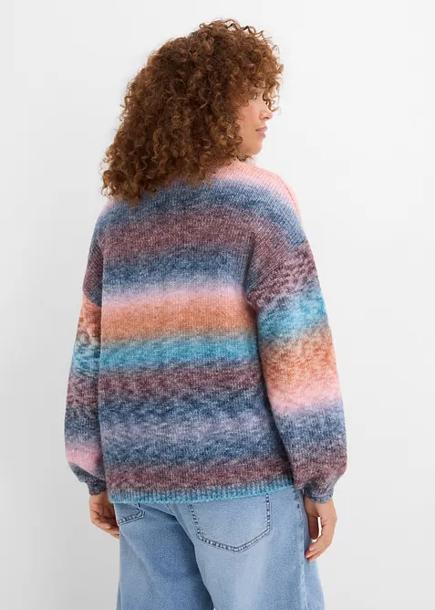 Grovstickad cardigan, bonprix