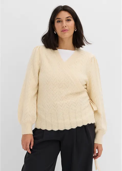 Omlottr&ouml;ja med puff&auml;rmar, bonprix