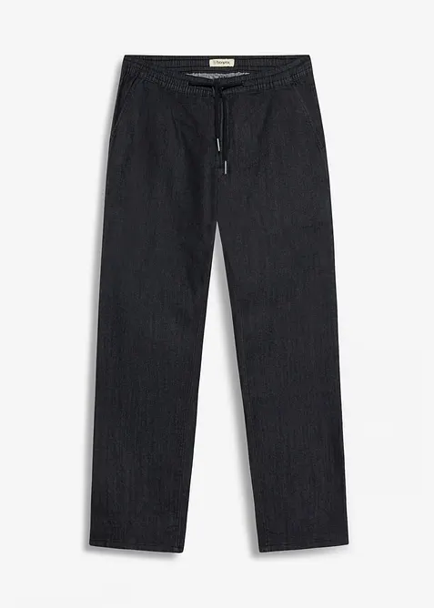 Tunna dra p&aring;-jeans med res&aring;rmidja, Regular Fit, Straight,, bonprix
